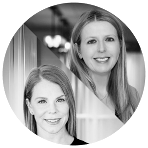 Caroline and Stacey BW