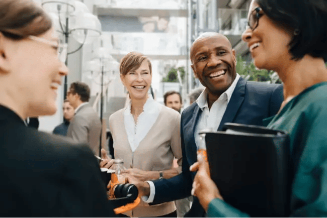 people laughing